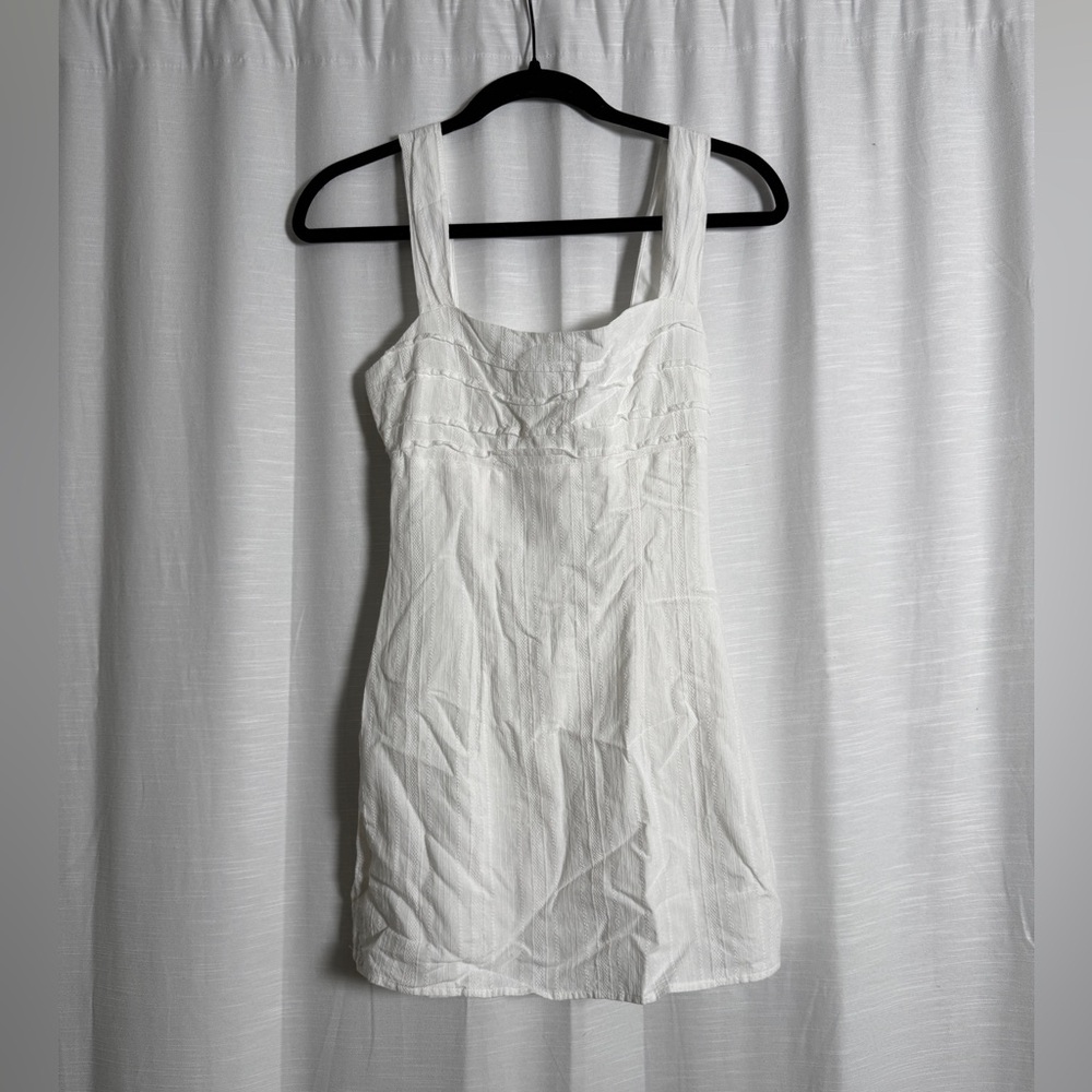 Revolve More To Come Cherli Ivory Mini Dress Square Neck Summer Party | Size XS - Picture 5 of 14